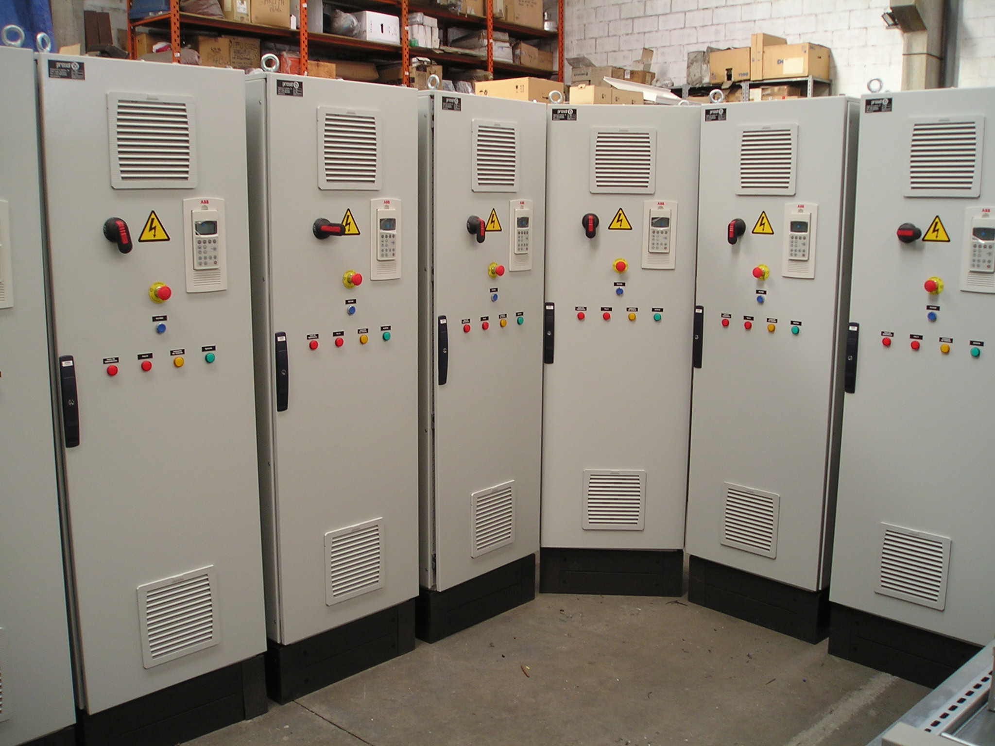 Manufacturing series of cabinets for the concrete industry.