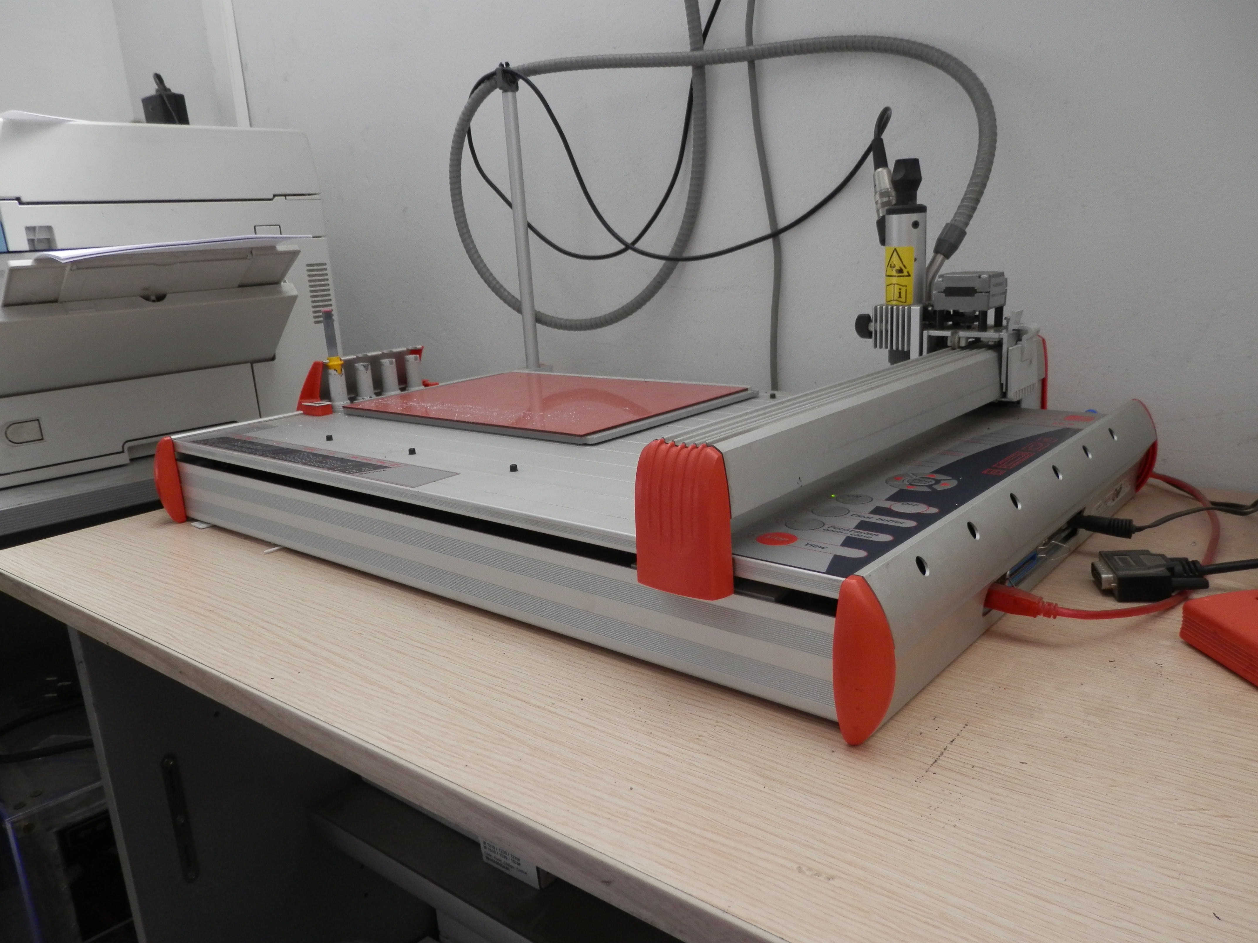 New multifunction plotter for labeling and marking.
